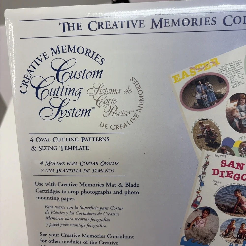 2 Creative Memories Collection Custom Cutting System Patterns Ovals Circles New